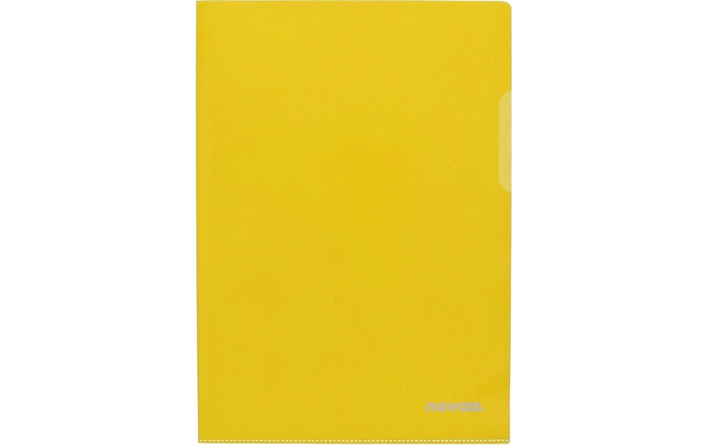 novooo. Pochette transparente Chemises transparentes Professional jaune, 10 pièces