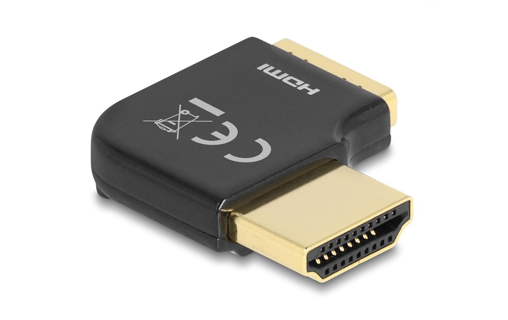 Delock Adaptateur 90° angulée à droite, 8K 60 Hz HDMI - HDMI