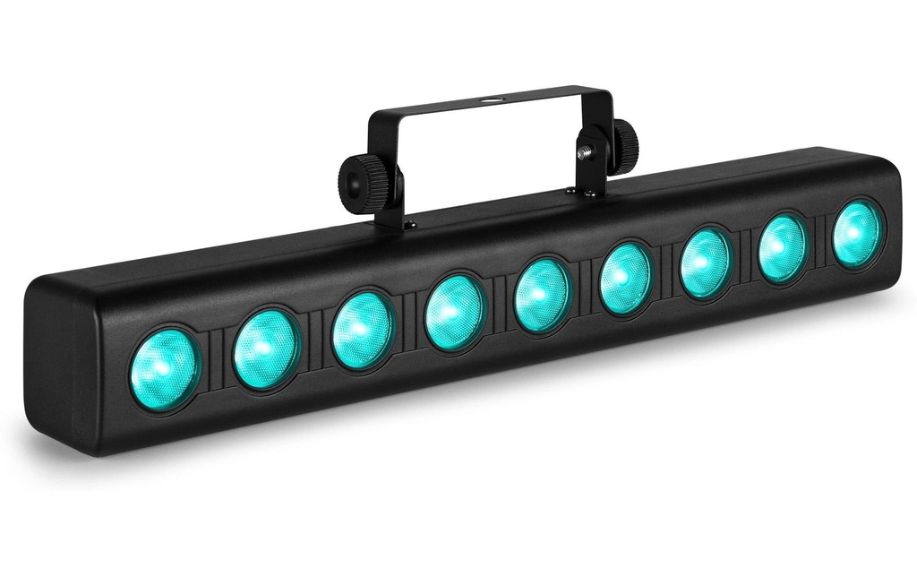 Fuzzix Barre à LED ORION Lèche-mur LED 9x 6 W RGBW DMX noir