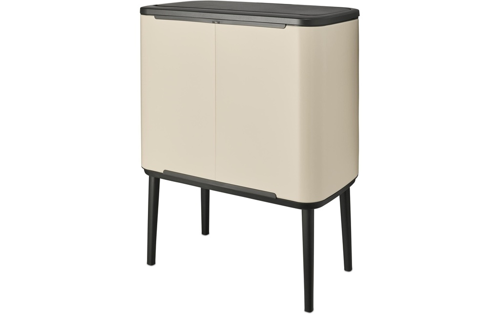 Brabantia Bacs de recyclage Bo Touch Bin 36 l, Beige clair