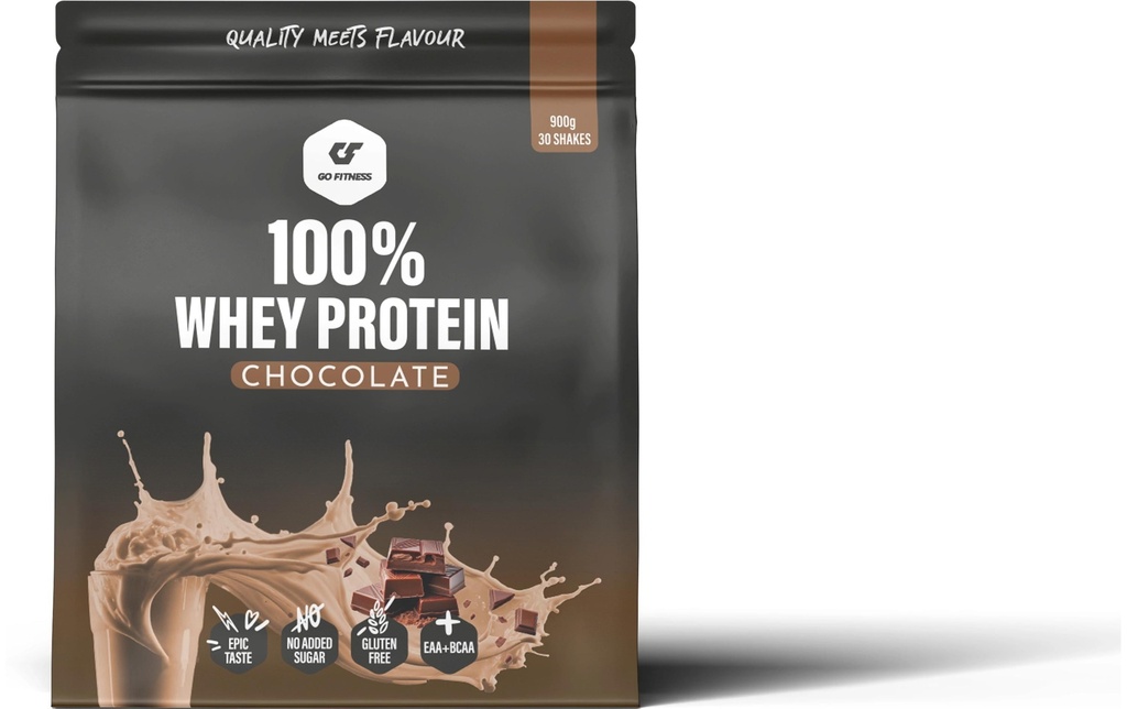 Go Fitness Poudre 100% Whey Protein Chocolat 900 g