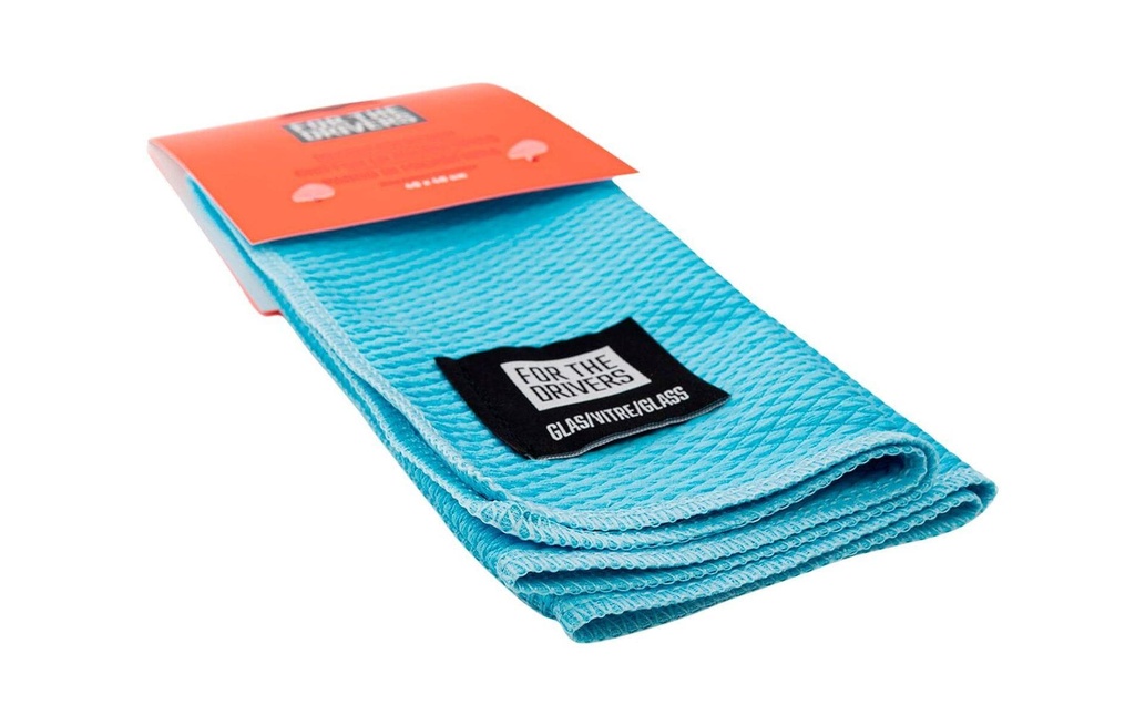 For The Drivers Chiffon microfibre verre 40 x 40 cm, bleu clair