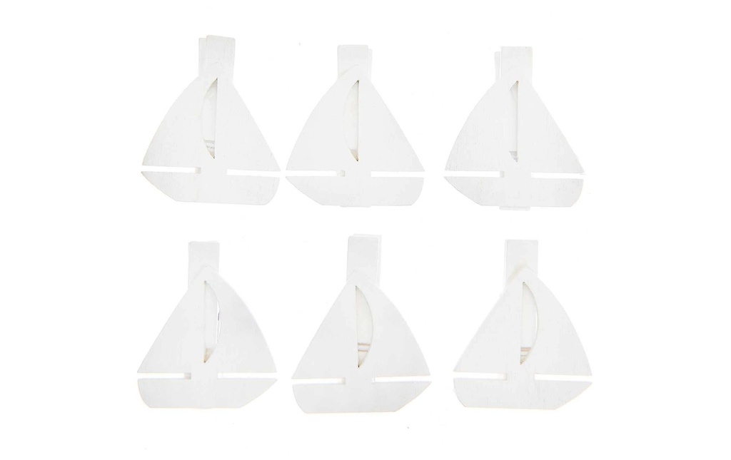 Rico Design Clip décoratif Bateau à voiles 6 Pièce/s