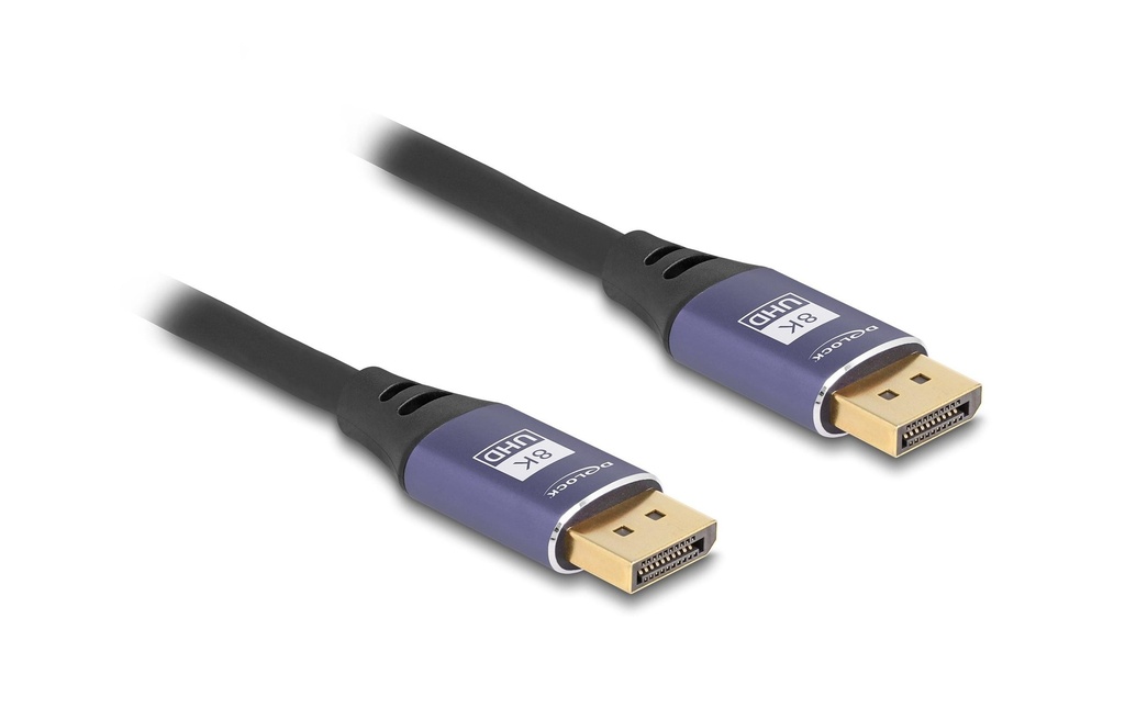 Delock Câble 8K 60 Hz DisplayPort - DisplayPort, 2 m, Lilas