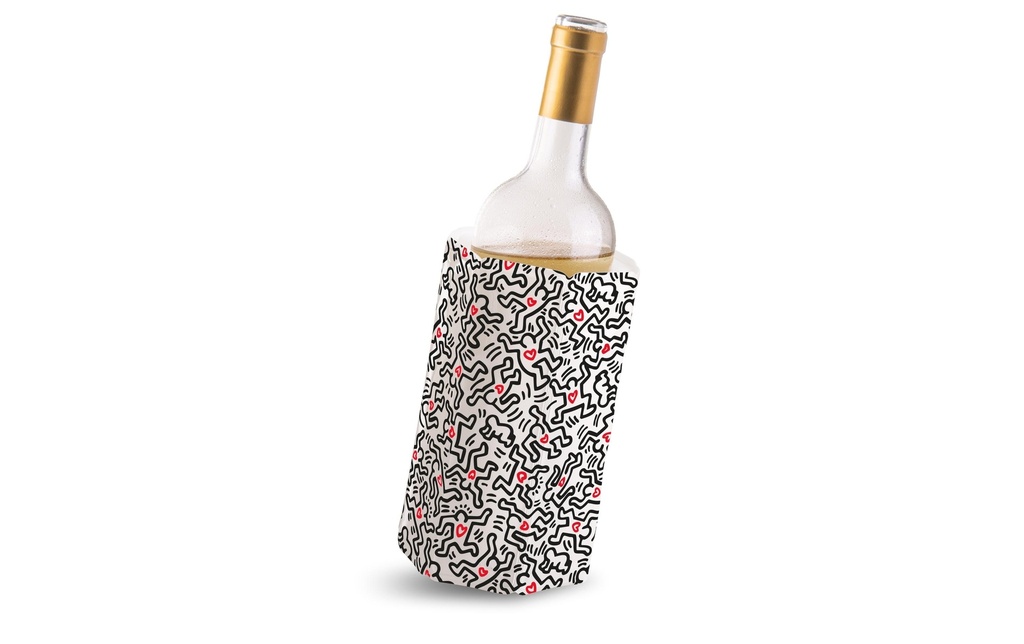 Vacuvin Refroidisseur de vin Brassard réfrigérant Keith Haring Multicolore