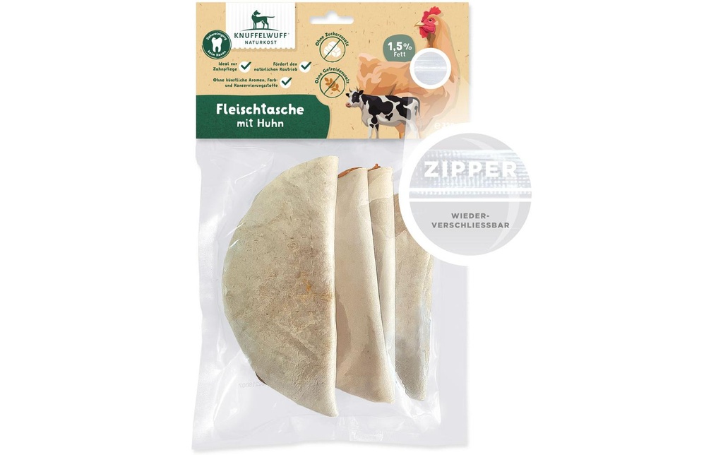 Knuffelwuff Produit à mâcher  Pochettes de viande 4 pièces environ 320 g