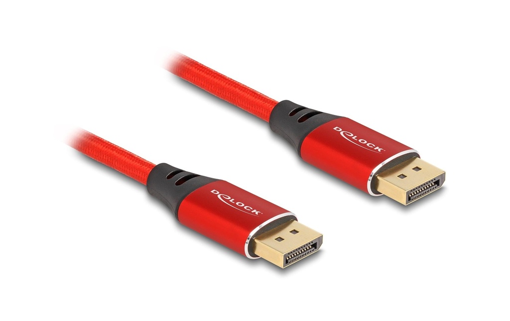 Delock Câble 16K 60 Hz DisplayPort - DisplayPort, 1 m, Rouge