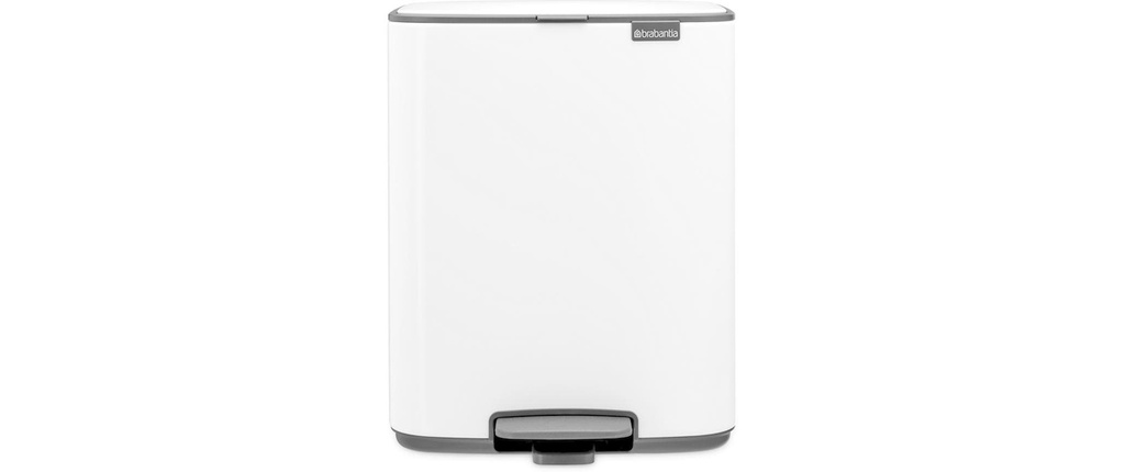 Brabantia Poubelle à pédale Bo 12 l, Blanc