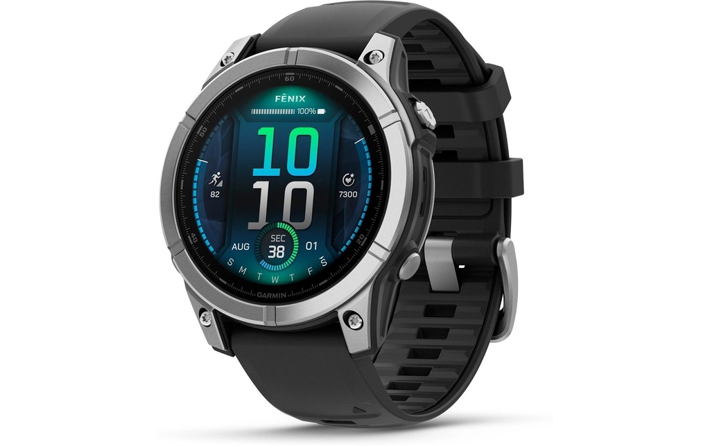 GARMIN Montre de sport Fenix E, 47 mm Argent