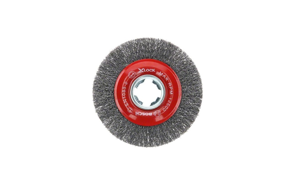 Bosch Professional Brosse à disque X-LOCK 115 mm, fil d'acier serti