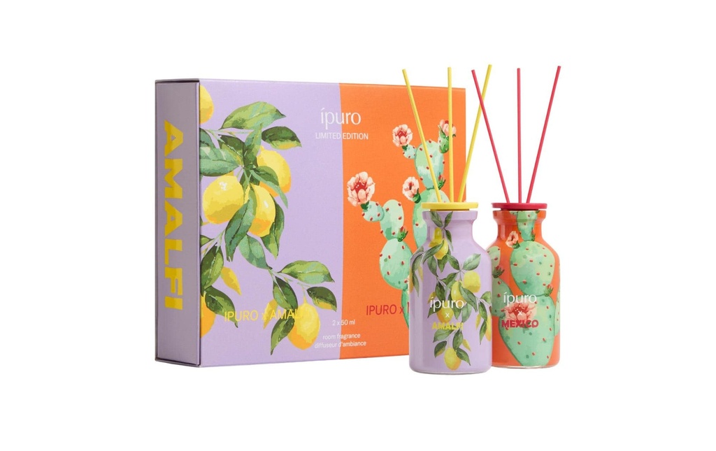 ipuro Bâtonnets parfumés Amalfi & Mexico 2 x 50 ml
