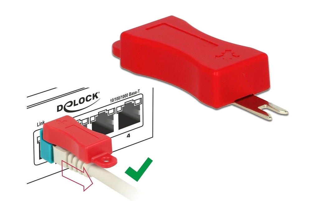 Delock Clip RJ45 Serrure de port 20 pièces