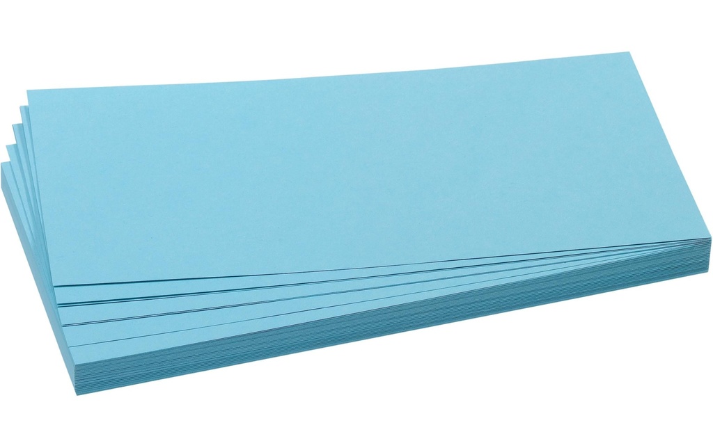 Franken Cartes de présentation 20.5 x 9.5 cm, bleu clair, 500 pièces