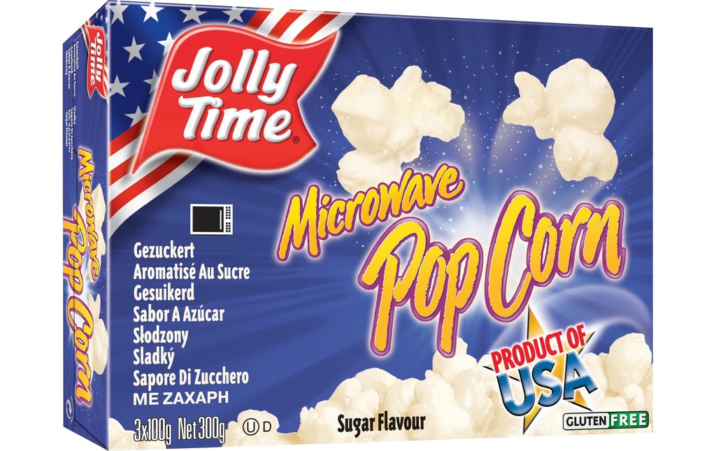Jolly Time Sucre Pop Corn 3 x 100 g