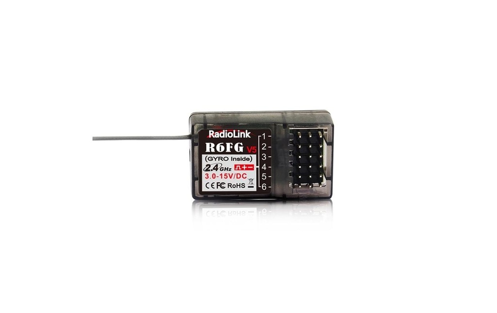 RadioLink Récepteur R6FG avec gyroscope 6 canaux
