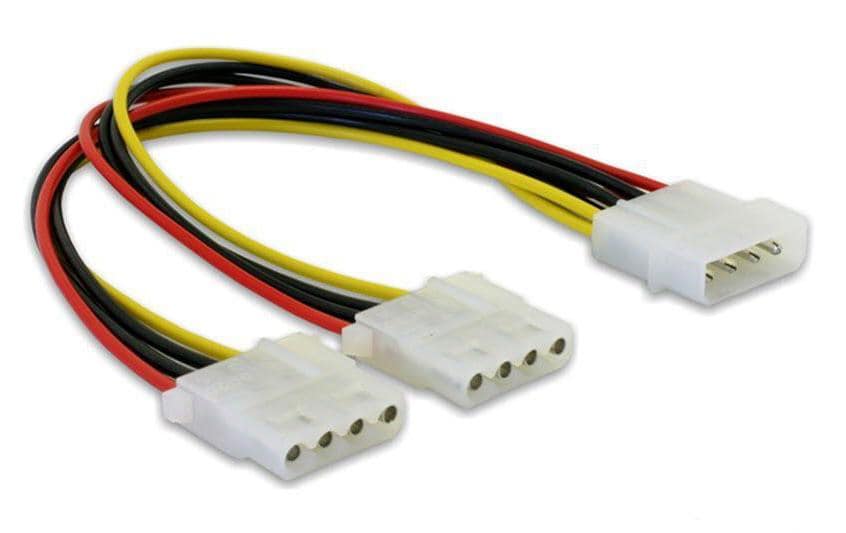 Delock Câble électrique en Y Molex - 2x Molex 11 cm