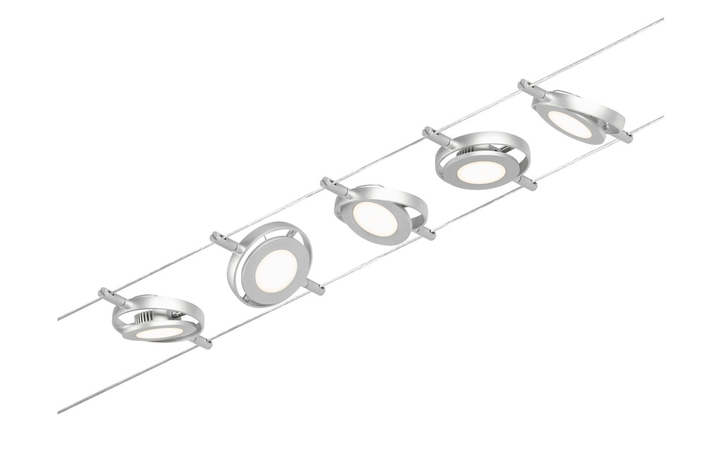 Paulmann CorDuo LED Système de câble RoundMac Set de base 5 x 200 lm