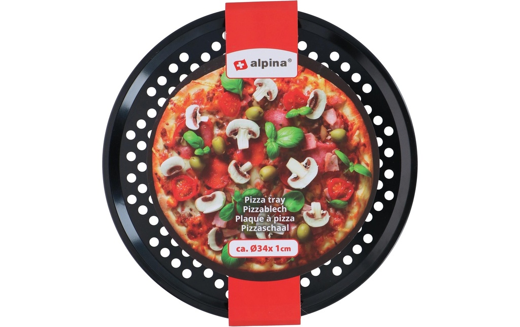 alpina Plaque à pizza 33 cm x 33 cm