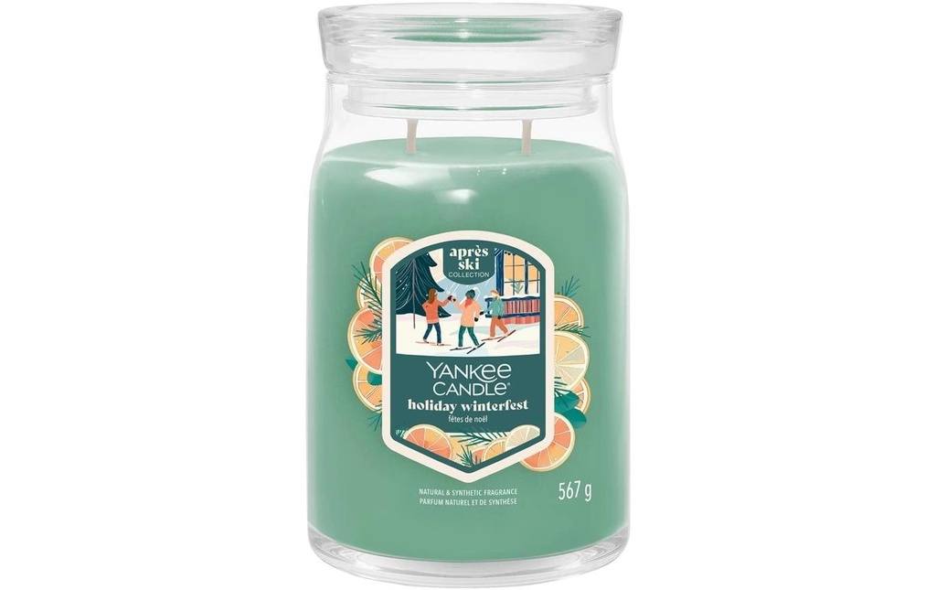 Yankee Candle Signature Bougie parfumée Fêtes de Noël Grand pot
