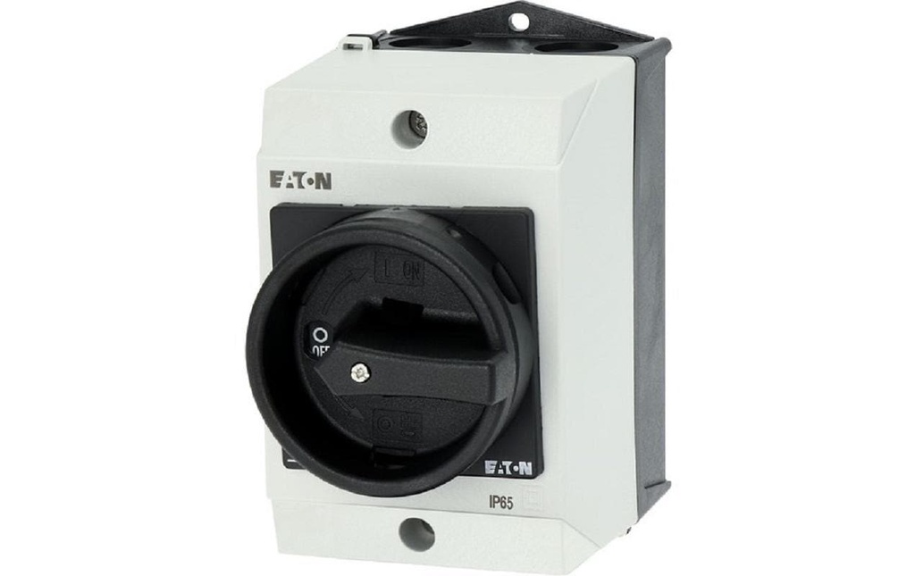 Eaton Interrupteur principal 3 pôles + N, 20 A T0, Noir