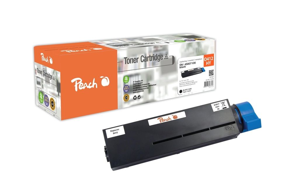 Peach Toner OKI 45807106 noir