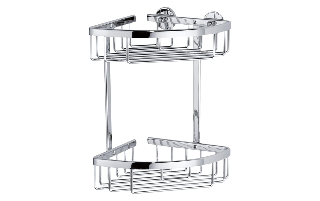 tesa Supports pour ustensiles de salle de bains Aluxx panier de rangement d'angle