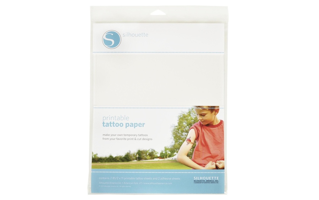 Silhouette Papier à tatouage imprimable transparent