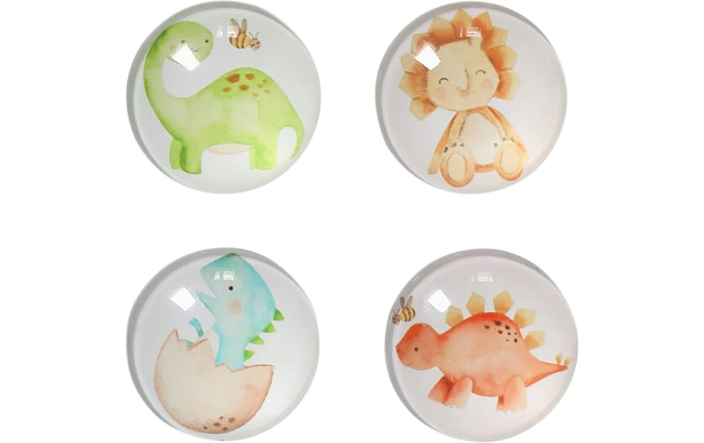 Zeller Present Aimants Dinos 4 pièces