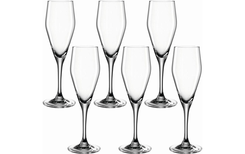 LEONARDO Verre à champagne Twenty4 220 ml, 6 Pièce/s, Transparent