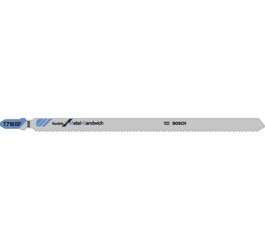 Bosch Professional Lame de scie sauteuse T 718 BF Metal-Sandwich, 3 pièces