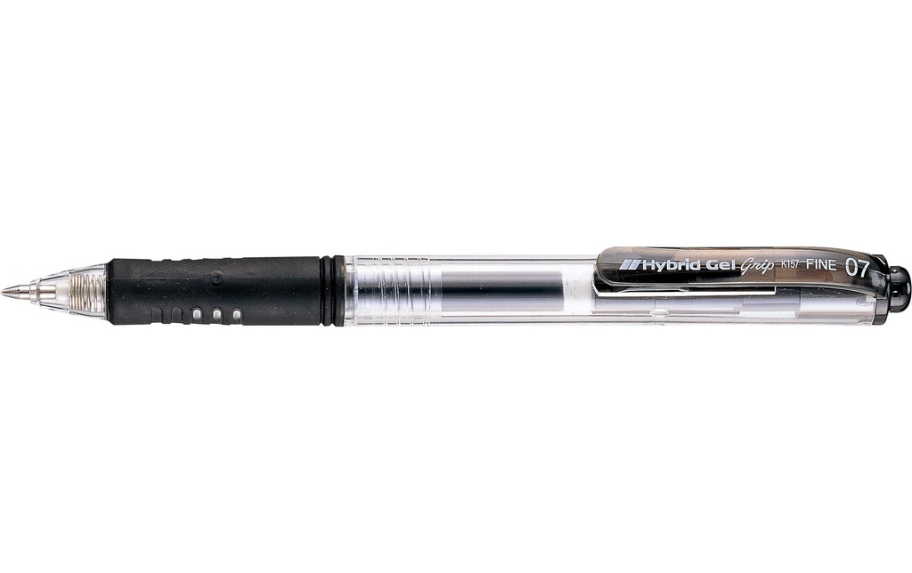 pentel Stylo à encre gel Grip hybride 0.4 mm, Noir