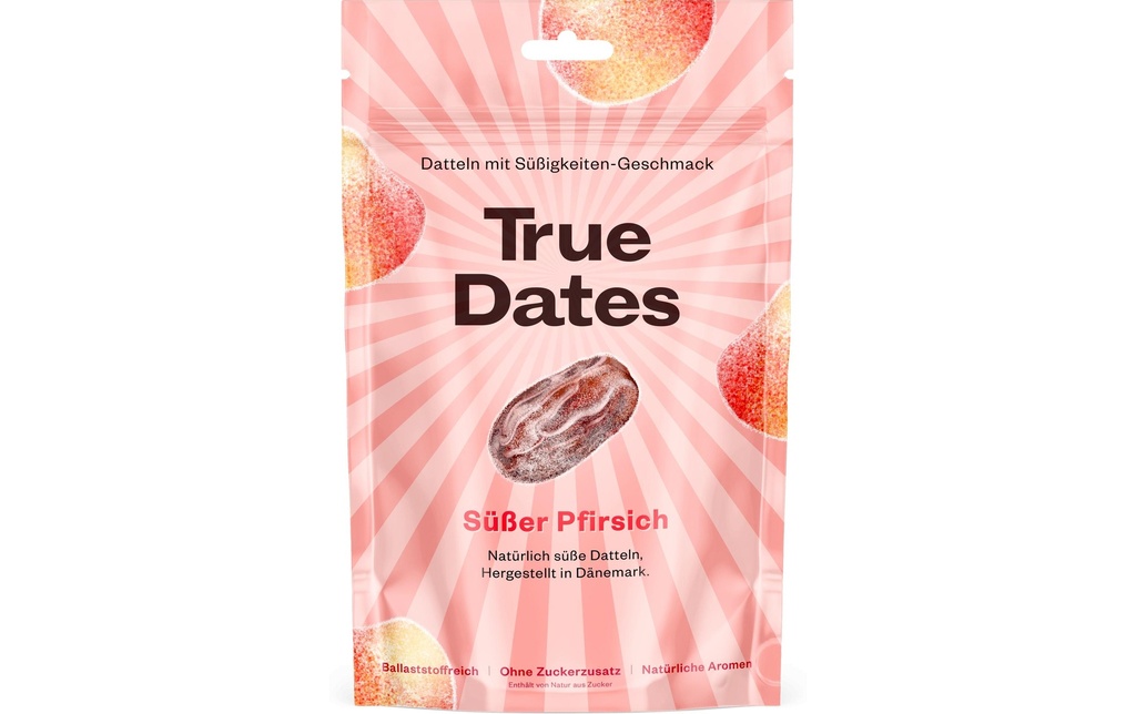 True Gum True Dates Pêche douce 100 g