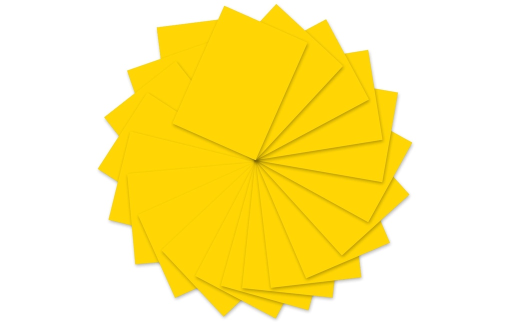 URSUS Papier coloré A4, 130 g/m², 100 feuilles, jaune soleil