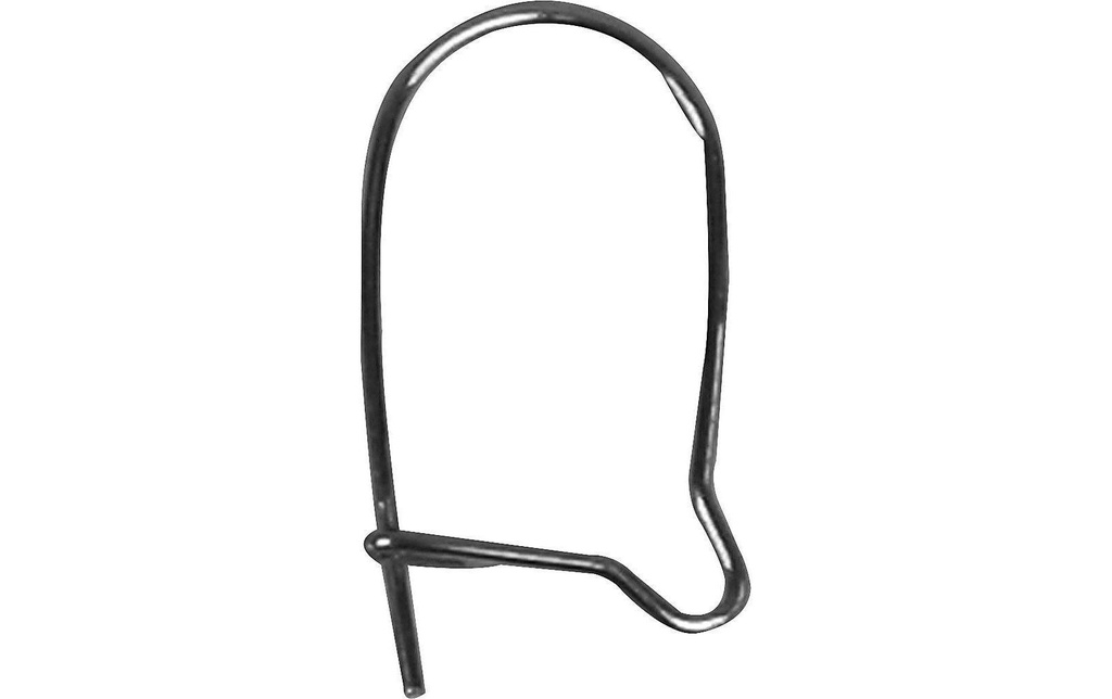 Creativ Company Boucle d’oreille 15 mm Plaqué argent, 10 pcs.