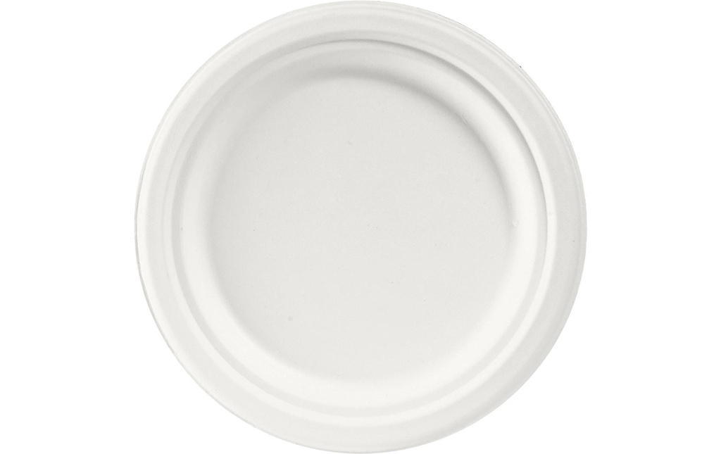 Duni Assiettes jetables Bagasse 17 cm 50 Pièce/s, Blanc