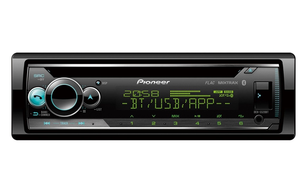 Pioneer Autoradio DEH-S520BT 1 DIN