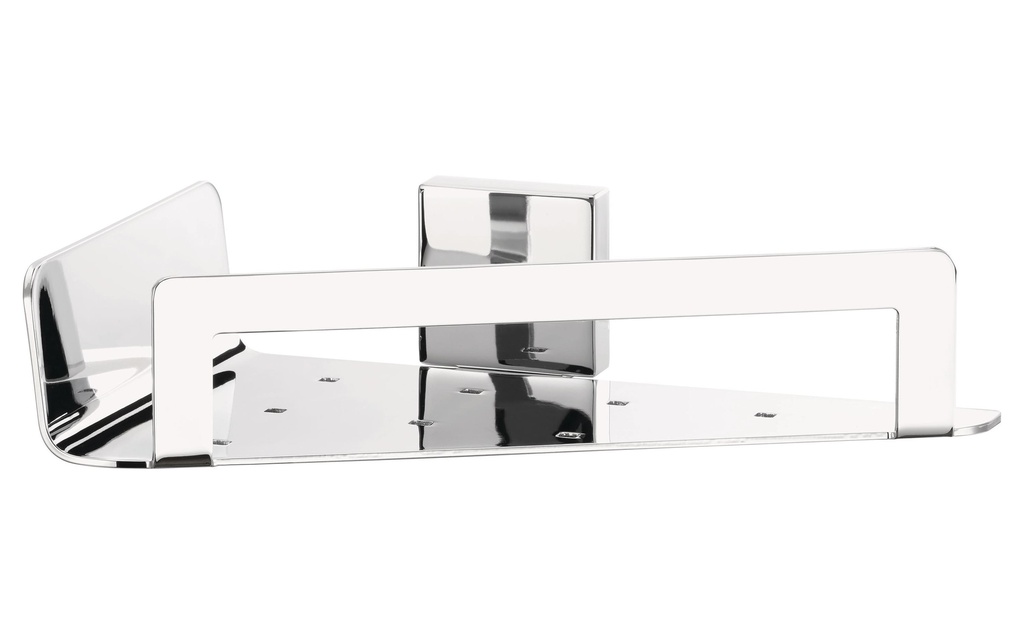 tesa Tablette de douche d'angle Deluxe, Argent