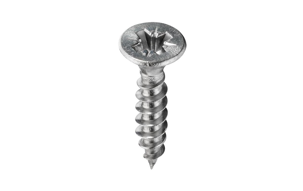 FTM Vis pour contreplaqué Tête fraisée 4 x 30 mm Acier inoxydable, 6 pièces