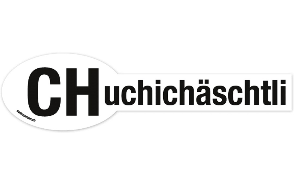 Swissmeme Aimant pour voiture Chuchichäschtli 29 x 7.5 x 0.2 cm