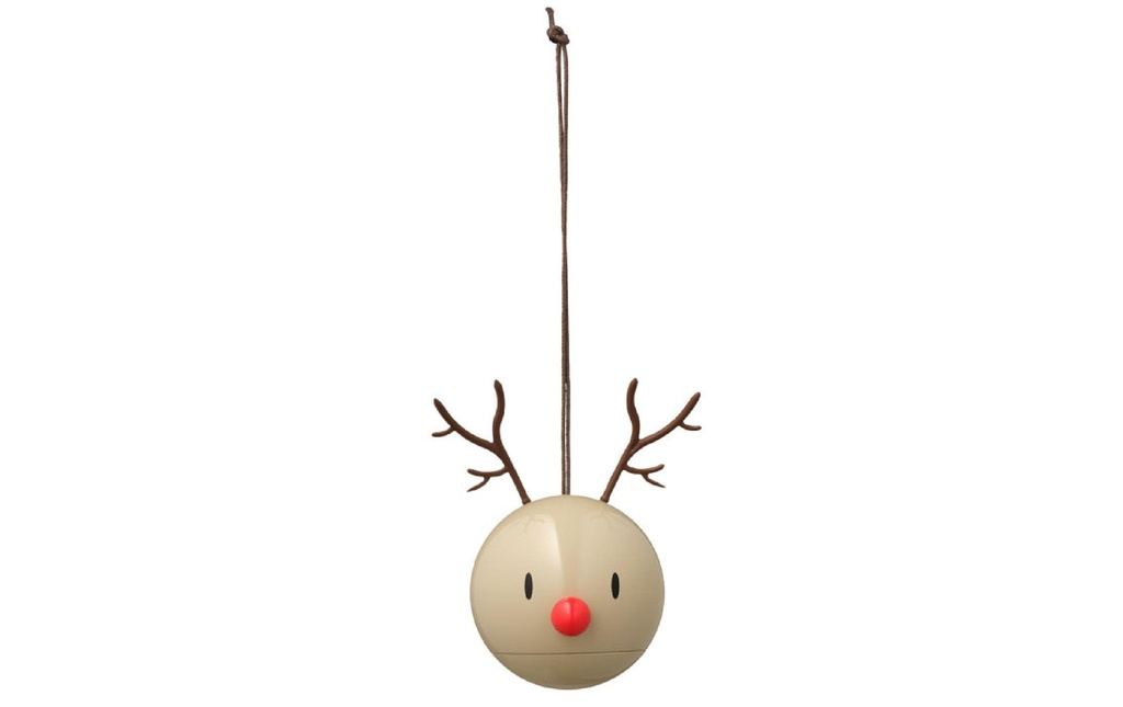 Hoptimist Boule de Noël Renne 2 pièces, Beige