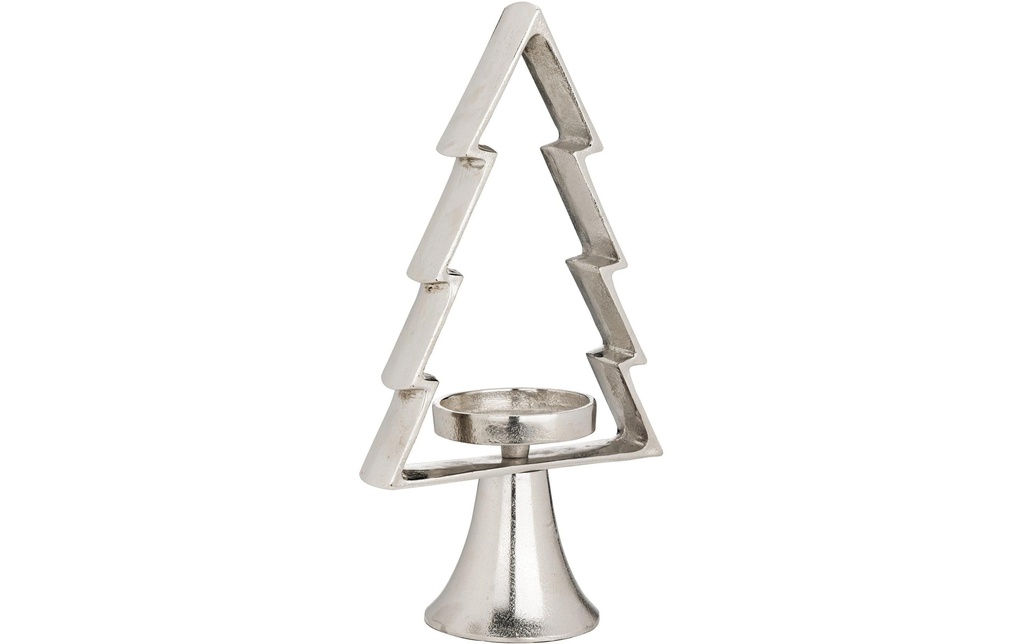 EGLO Photophore de Noël Sapin Mukayle 34 cm, Argenté