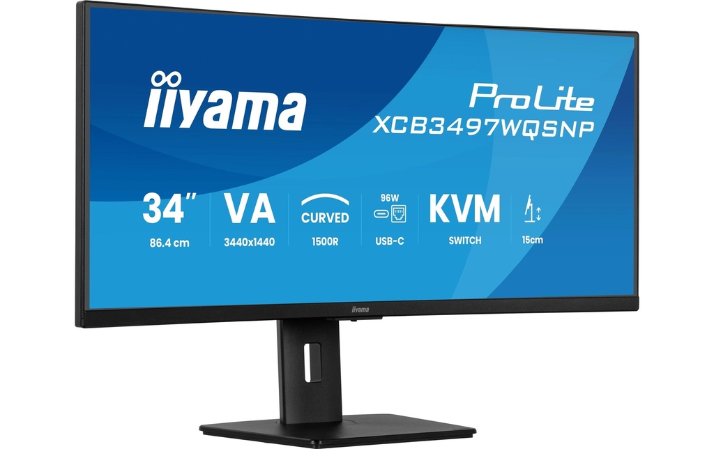 iiyama Moniteur ProLite XCB3497WQSNP-B1 34 , 3440 x 1440 (UWQHD)