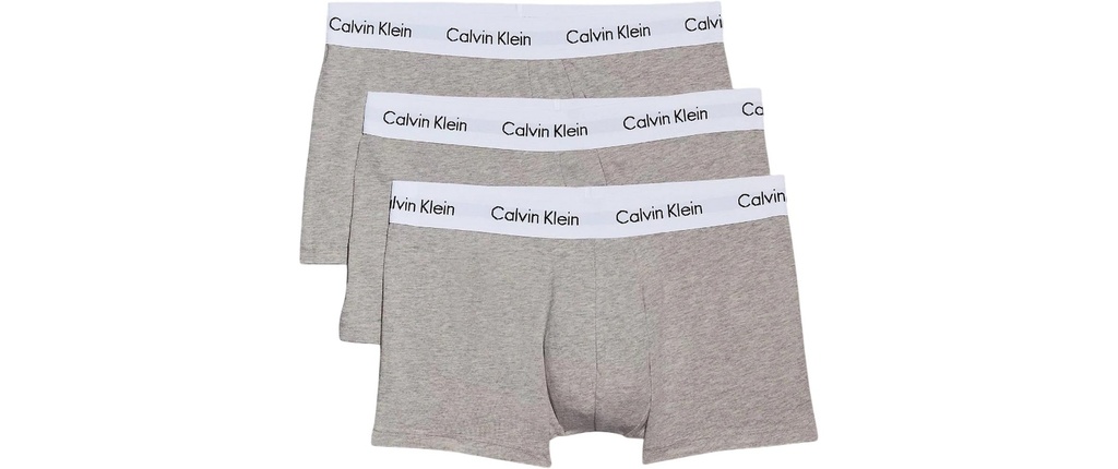 Calvin Klein Wäsche 3P Low Rise Trunk Gris, S