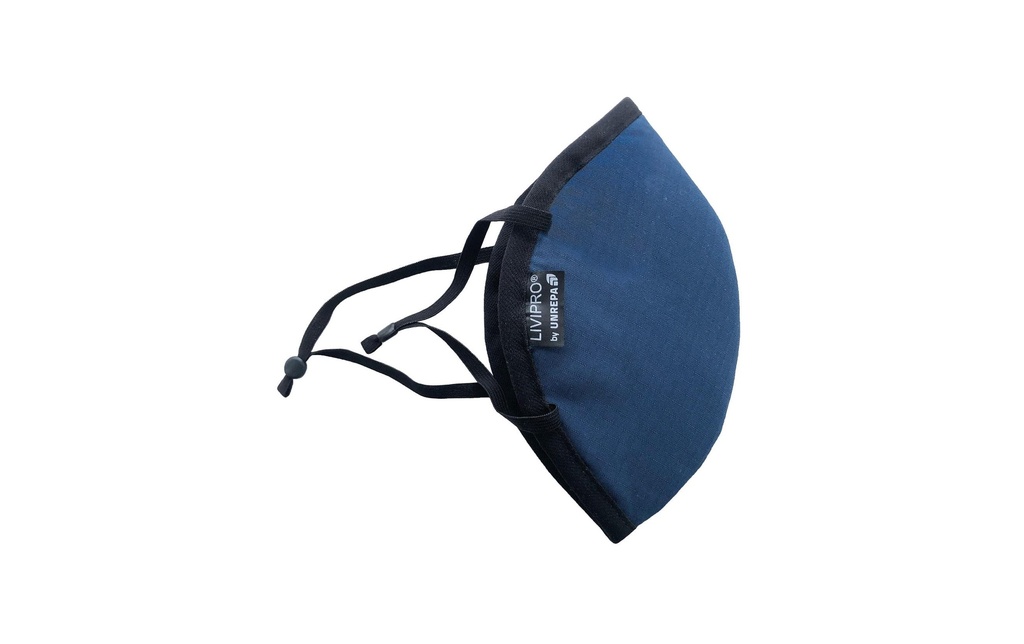 UNREPA Masque en tissu communautaire LIVIPRO Evolution Gr. XS, bleu