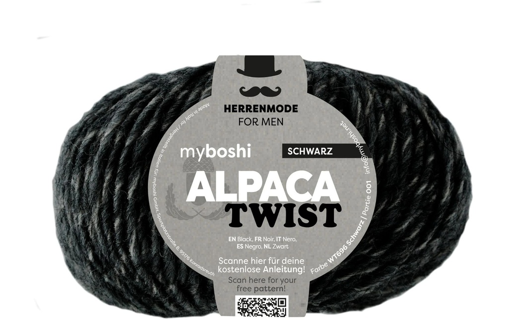 myBoshi Laine Alpaca Twist Noir