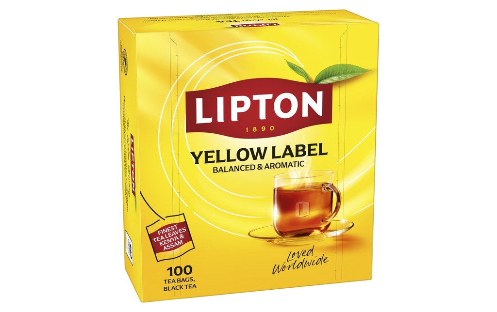 Lipton Sachet de thé Yellow Label 100 Pièce/s