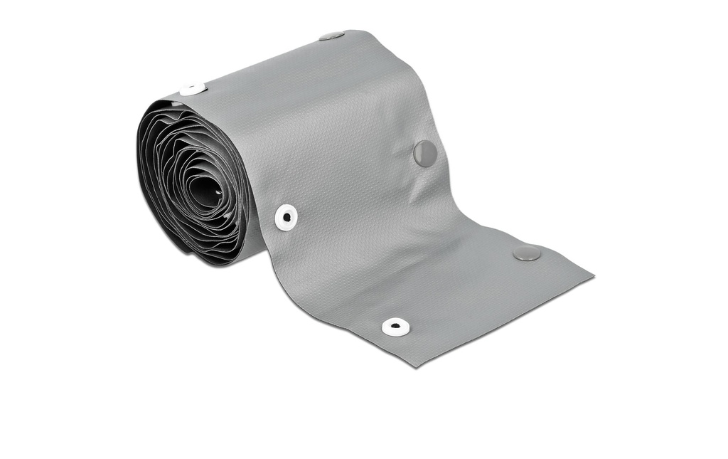 Delock Gaine de câble 2 m x 20 mm, bouton de fermeture Gris