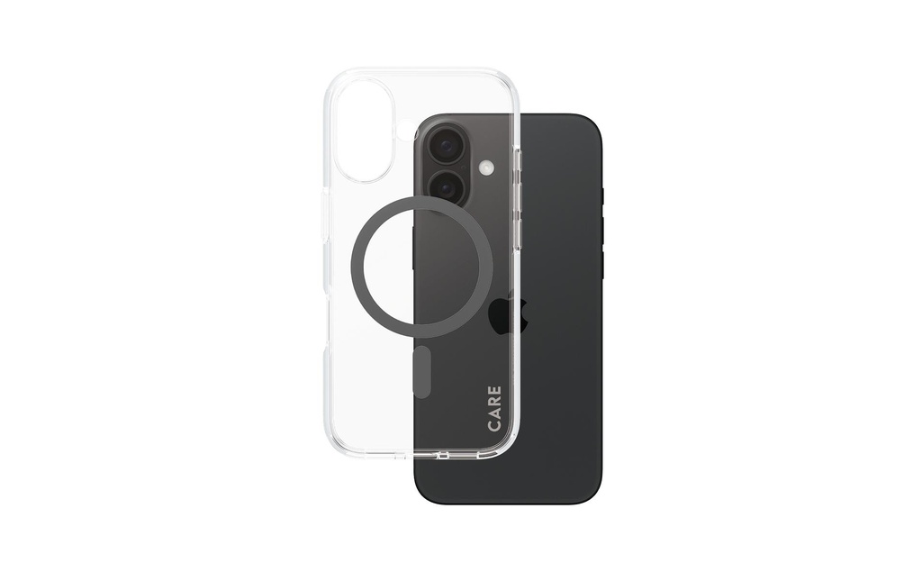 CARE Coque arrière Flagship iPhone 16 Noir