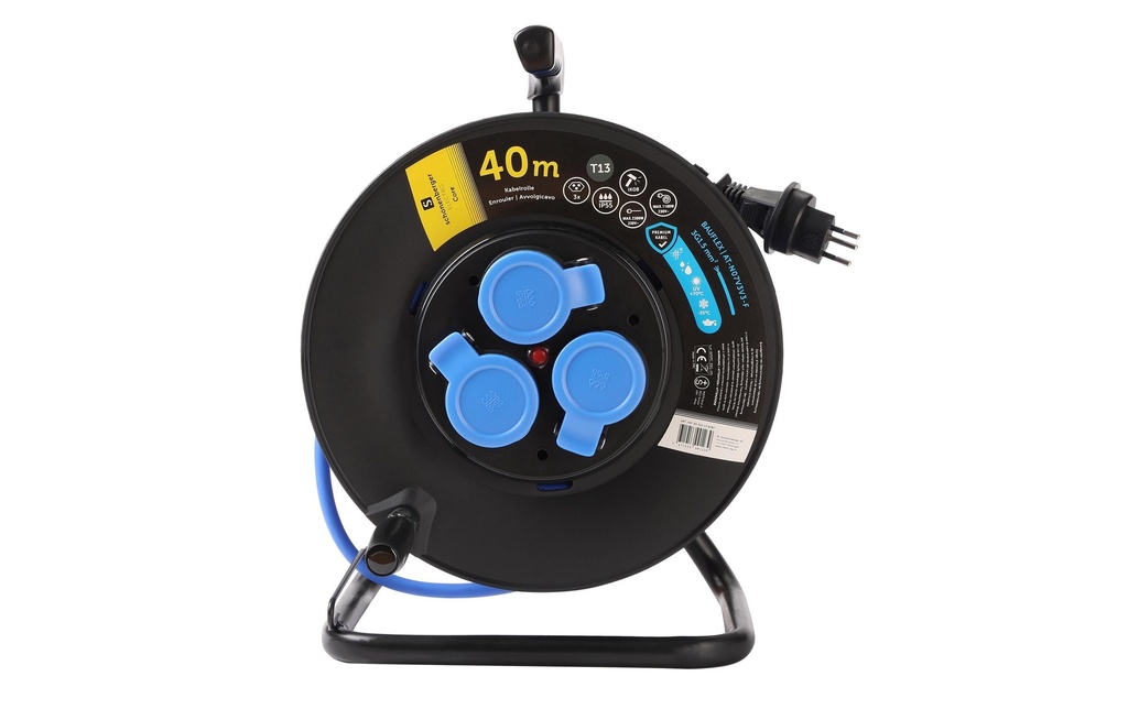 Schönenberger Enrouleur de câble plastique T13 IP55 40m Bauflex 3 x T13