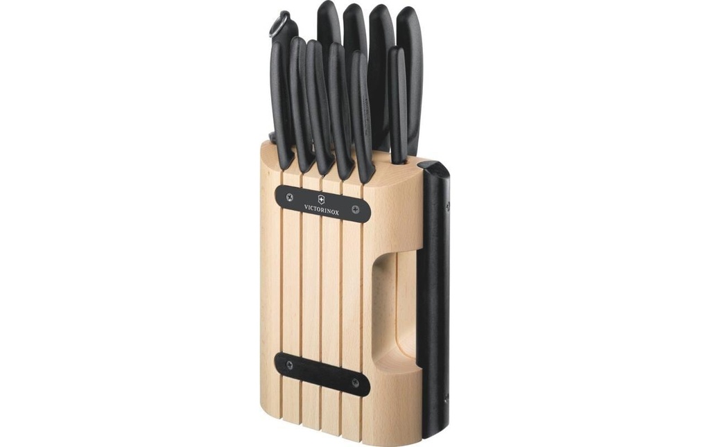 Victorinox Kits de bloc de couteaux avec couteaux Swiss Classic 11 pièces, Nature